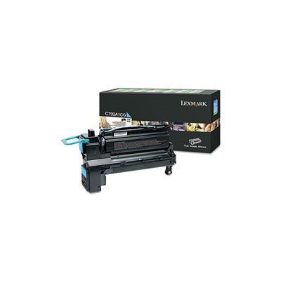 CARTRIDGE, TONER, LEXMARK, C792A1CG, 6000 Page-Yield, Cyan