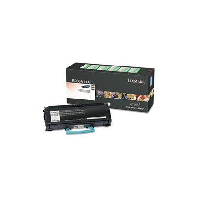 CARTRIDGE, TONER, LEXMARK, E260A11A, 3500 Page-Yield, Black