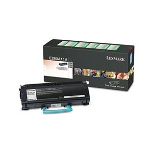 CARTRIDGE, TONER, LEXMARK, E260A11A, 3500 Page-Yield, Black