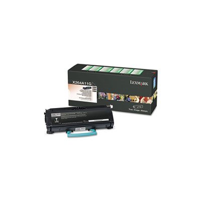 CARTRIDGE, TONER, LEXMARK, X264A11G, 3500 Page-Yield, Black