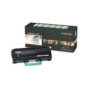 CARTRIDGE, TONER, LEXMARK, X264A11G, 3500 Page-Yield, Black