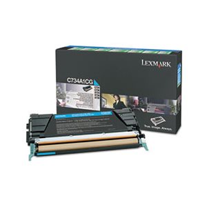 CARTRIDGE, TONER, LEXMARK, X748H1CG, High-Yield, 10000 Page-Yield, Cyan