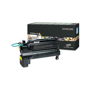 CARTRIDGE, TONER, LEXMARK, X792X1YG, Extra High-Yield, 20000 Page-Yield, Yellow