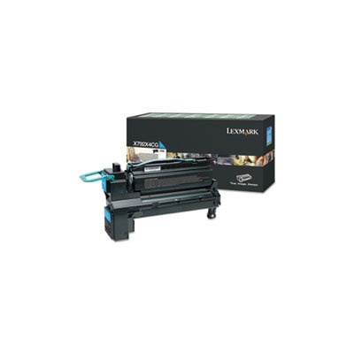 CARTRIDGE, TONER, LEXMARK, X792X4CG (X792), Extra High-Yield, 20000 Page-Yield, Cyan