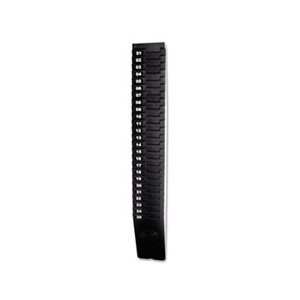 Expandable Time Card Rack, 25-Pocket, Holds 7" Cards, Plastic, Black