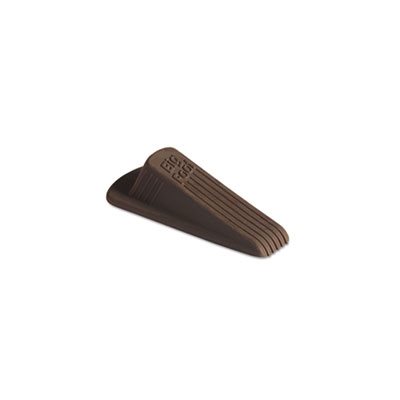 DOORSTOP, Big Foot, No Slip, Rubber Wedge, 2.25"w x 4.75"d x 1.25"h, Brown, 2 / Pack