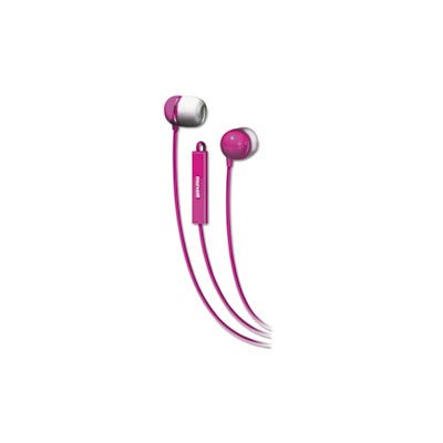 EAR BUDS, In-Ear, w /  Built-in Microphone, MAXELL, Pink