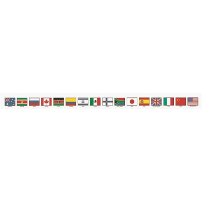 BORDER, FLAGS OF NATIONS