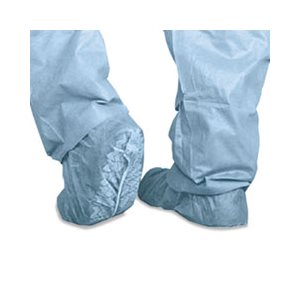 Polypropylene Non-Skid Shoe Covers, Large, Blue, 100 / Box