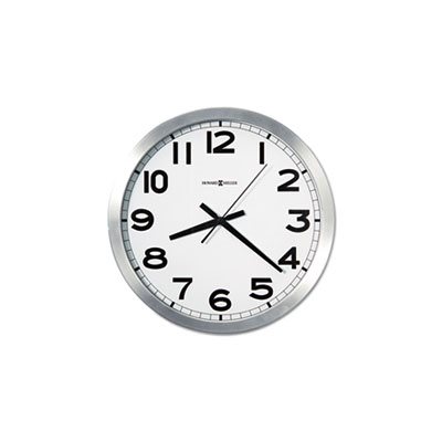 CLOCK, WALL, ROUND, 15.75", BRUSHED METAL