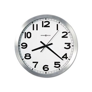 CLOCK, WALL, ROUND, 15.75", BRUSHED METAL