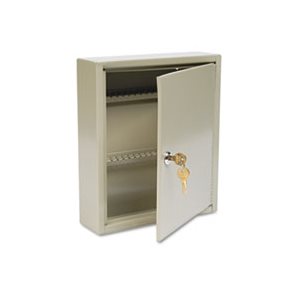 KEY CABINET, Uni-Tag, 60-Key, Steel, Sand, 10.625" x 3" x 12.125"