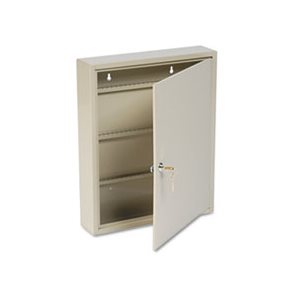 KEY CABINET, Uni-Tag, 80-Key, Steel, Sand, 14" x 3.125" x 17.125"