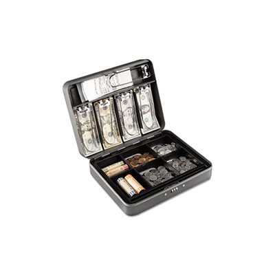 CASH BOX,  w / Combination Lock, Charcoal