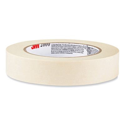 Economy Masking Tape, .94" x 60.1yds, 3" Core, Tan