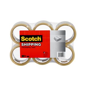 TAPE, PACKAGING, SCOTCH, 3350, General Purpose, 2.83" x 54.6yds, 3" Core, Clear, 6 / Pack