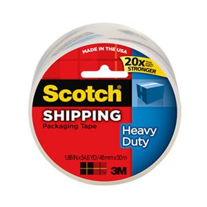 TAPE, PACKAGING, SCOTCH, 3850, Heavy-Duty, 1.88" x 54.6yds, 3" Core, Clear