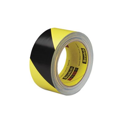 CAUTION TAPE, STRIPED,  2" x 108' Roll, YELLOW / BLACK