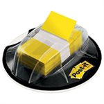 POST-IT NOTES, Page Flag Markers in Desk Grip Dispenser, 1" x 1.75", Yellow, 200 / Dispenser