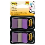 POST-IT NOTES, Page Flag Markers in Dispenser, Purple, 100 Flags / Dispenser, 2 / pack