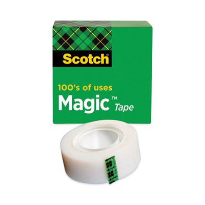 TAPE, INVISIBLE, Magic Tape, .75" x 1296", 1" Core, Clear