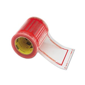 TAPE, Pouch, 5" x 6", Transparent w / Orange Border, 500 / Roll