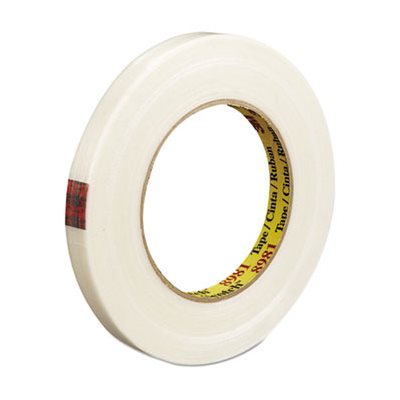 TAPE, FILAMENT, .5" X 60YDS, 3" CORE, CLEAR