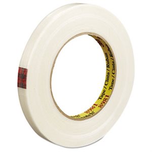 TAPE, FILAMENT, .5" X 60YDS, 3" CORE, CLEAR