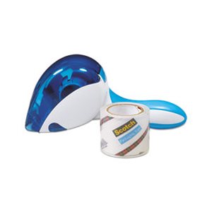 TAPE DISPENSER, Easy Grip, 1 Dispenser & 1 Roll at 1.88" x 600"