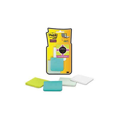 POST-IT NOTES, Full Adhesive, 2" x 2", Bora Bora Colors, 25-Sheet, 8 / Pack