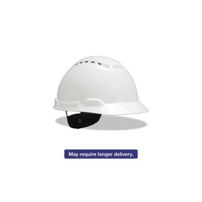 HARD HAT, H-700 Series, w /  4 Point Ratchet Suspension, Vented, White