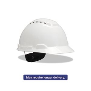 HARD HAT, H-700 Series, w /  4 Point Ratchet Suspension, Vented, White