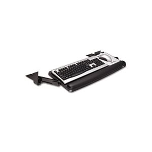 KEYBOARD DRAWER, Adjustable, Under Desk, 27.3"w x 16.8"d, Black