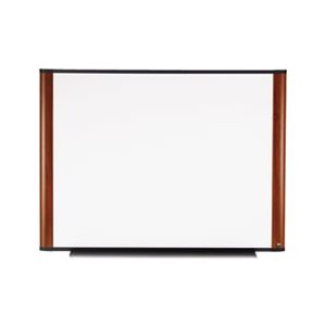 BOARD, DRY ERASE, Melamine, 48" x 36", Mahogany Frame