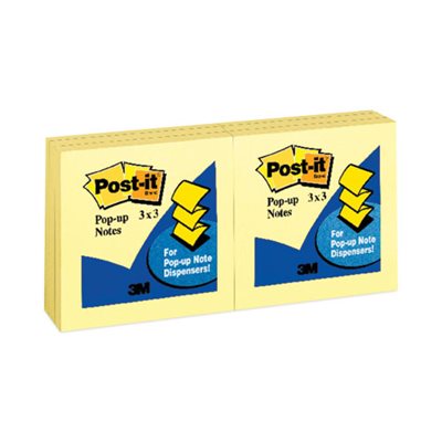 Original Canary Yellow Pop-Up Refill, 3 x 3, 12 / Pack