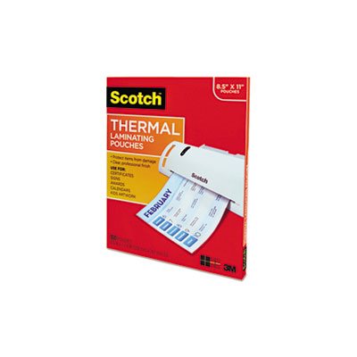 LAMINATING PATCHES, Letter Size, Thermal, 3 mil, 11.5" x 9", 100 / Pack