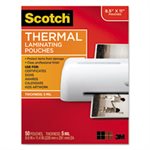 LAMINATING POUCHES, THERMAL, Letter Size, 5 mil, 11.5" x 9", 50 / Pack