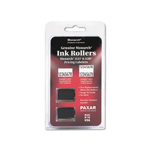 INK ROLLERS, REPLACEMENT, FOR MONARCH 1131 AND 1136, Black, 2 / Pack