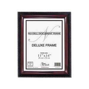 FRAME, DOCUMENT, Executive, Plastic, 11" x 14", Black / Mahogany