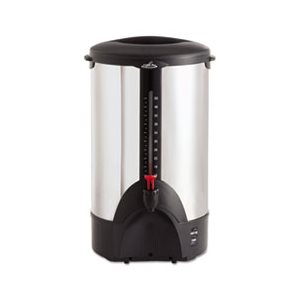 URN, 50-Cup, Percolating, Stainless Steel