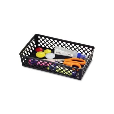 SUPPLY BASKET, RECYCLED, LARGE, BLACK, 2 PACK