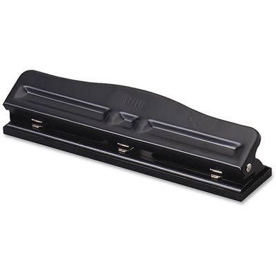 HOLE PUNCH, 2-3 HOLE, ADJUSTABLE, 11 SHEET CAPACITY, BLACK