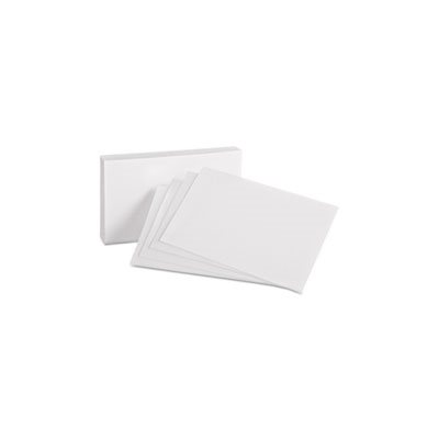 INDEX CARDS, Unruled, 4" x 6", White, 100 / Pack