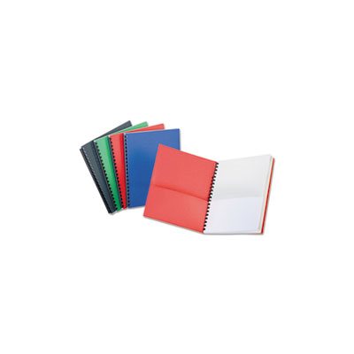 ORGANIZER, Eight-Pocket, Embossed Leather Grain, Assorted Colors, w / White Pockets, 10 / BOX