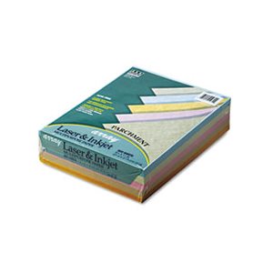 PAPER, COLORED, BOND, Arrayr, 24lb, 8.5" X 11", Assorted Parchment, 500 Sheets / Ream