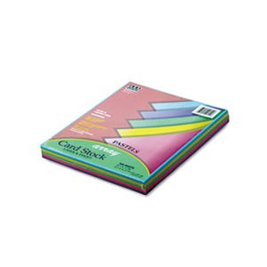 CARD STOCK, ARRAY, 65LB, 8.5" X 11", Assorted Pastel Colors, 100 Sheets / Pack