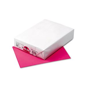 PAPER, COLORED, Kaleidoscope, Multipurpose, 24lb, 8.5" x 11", Hot Pink, 500 Sheets / Ream