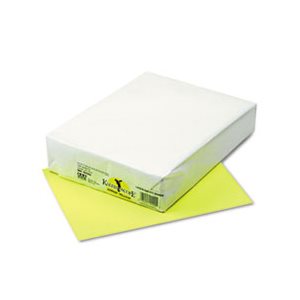 PAPER, COLORED, Kaleidoscope, Multipurpose, 24lb, 8.5" X 11", Hyper Yellow, 500 SHEETS / REAM