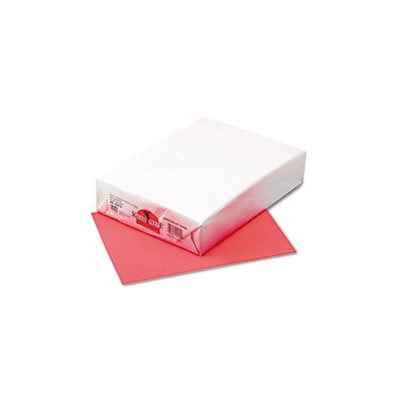 PAPER, COLORED, Kaleidoscope, Multipurpose, 24lb, 8.5" X 11", Coral Red, 500 SHEETS / REAM