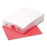 PAPER, COLORED, Kaleidoscope, Multipurpose, 24lb, 8.5" X 11", Coral Red, 500 SHEETS / REAM